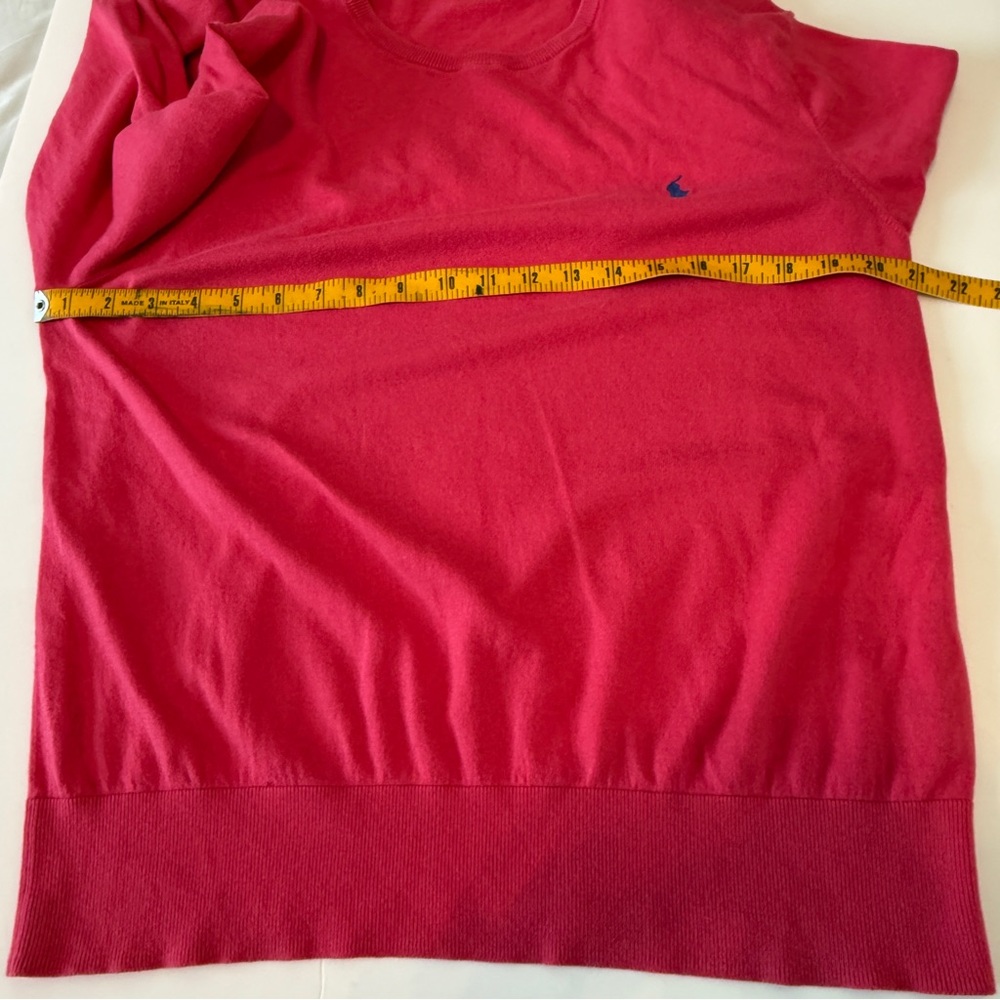 Polo Ralph Lauren Sweater Women’s Large Crew Neck Cotton Cashmere Pink - Picture 5 of 7
